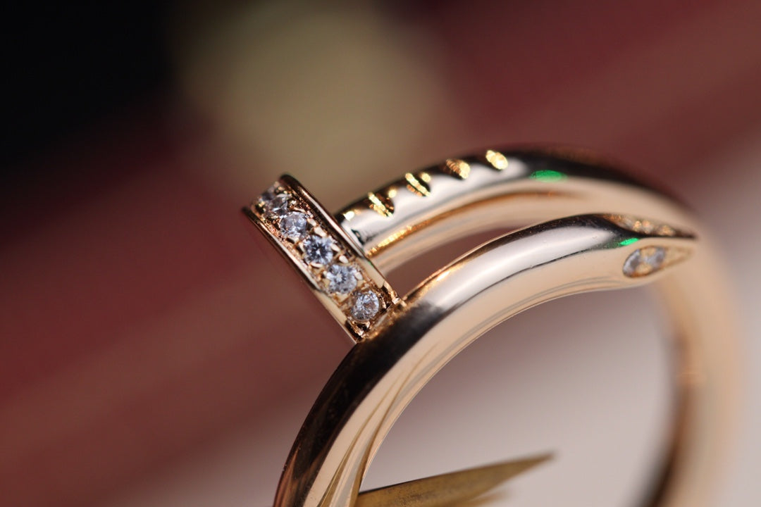 [Psychic Jewelrys]JUSTE RING 2.65MM PINK GOLD DIAMOND