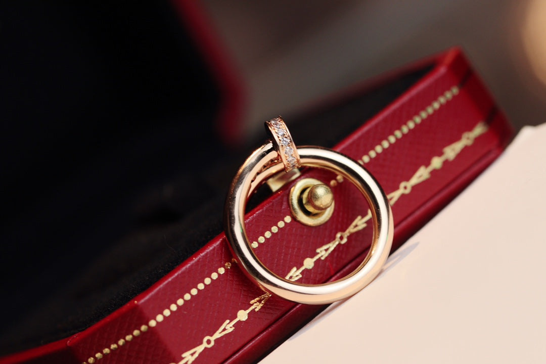 [Psychic Jewelrys]JUSTE RING 2.65MM PINK GOLD DIAMOND