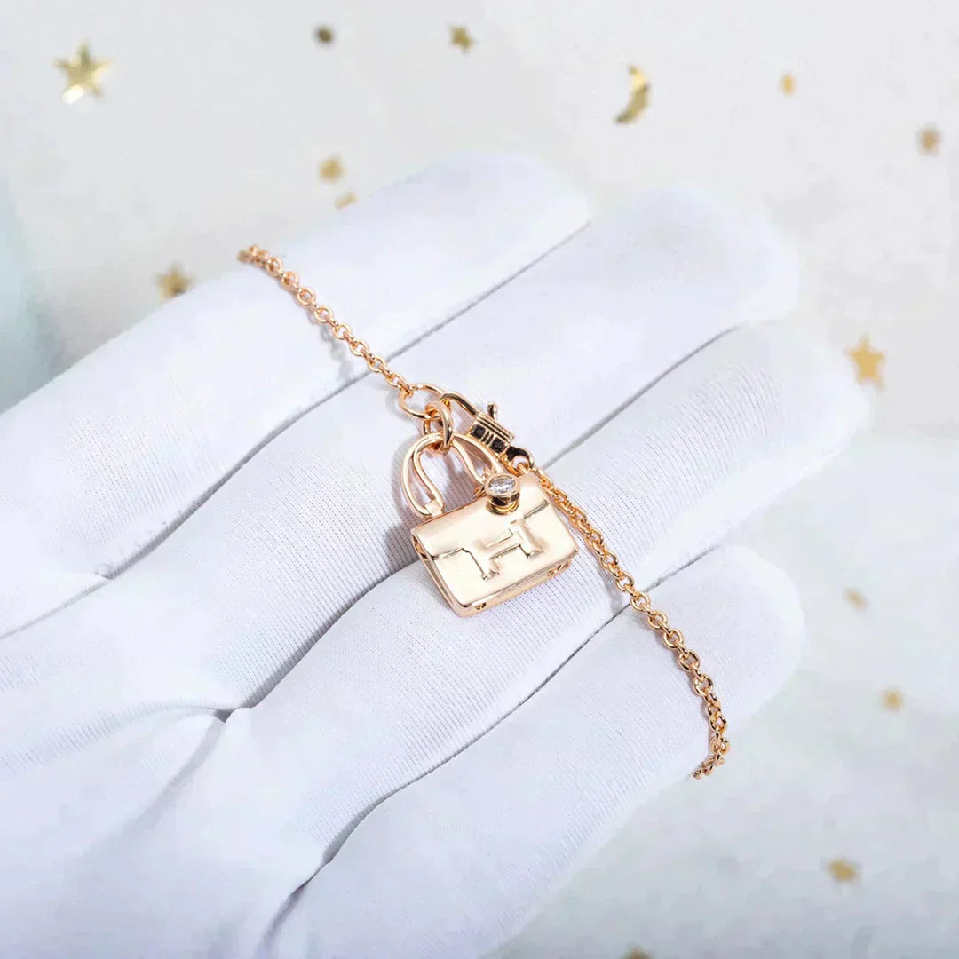 [Psychic Jewelrys]AMULETTE PEDANT ROSE GOLD NECKLACE
