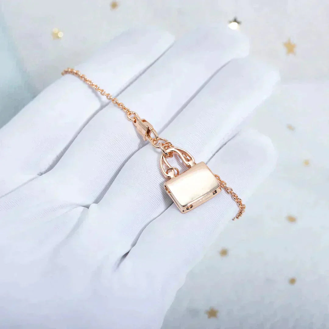 [Psychic Jewelrys]AMULETTE PEDANT ROSE GOLD NECKLACE