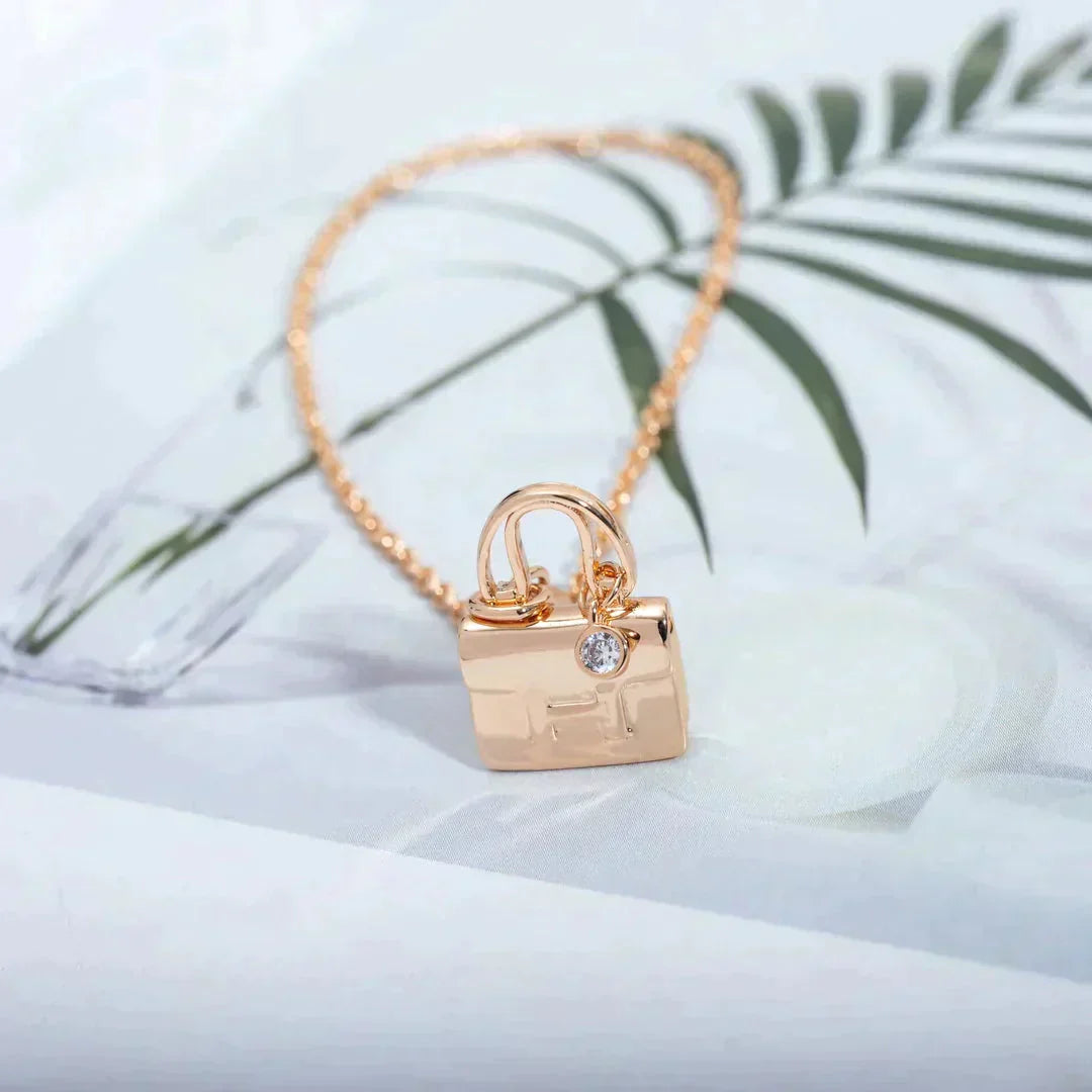 [Psychic Jewelrys]AMULETTE PEDANT ROSE GOLD NECKLACE