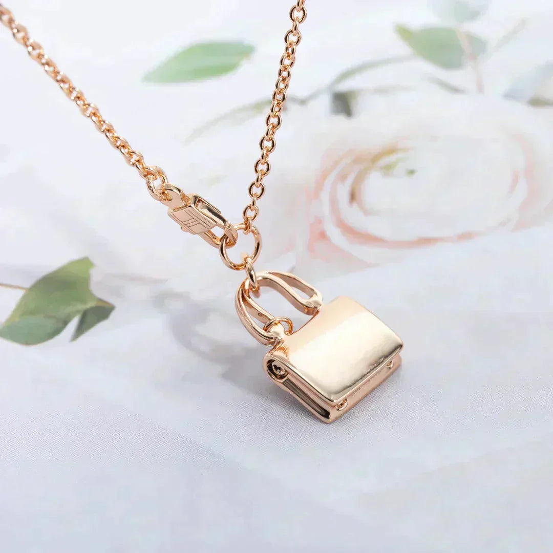 [Psychic Jewelrys]AMULETTE PEDANT ROSE GOLD NECKLACE