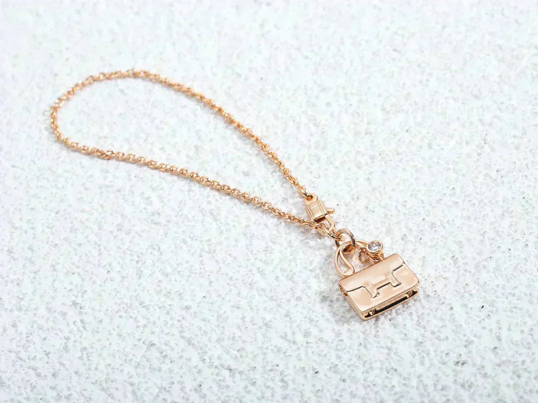 [Psychic Jewelrys]AMULETTE PEDANT ROSE GOLD NECKLACE