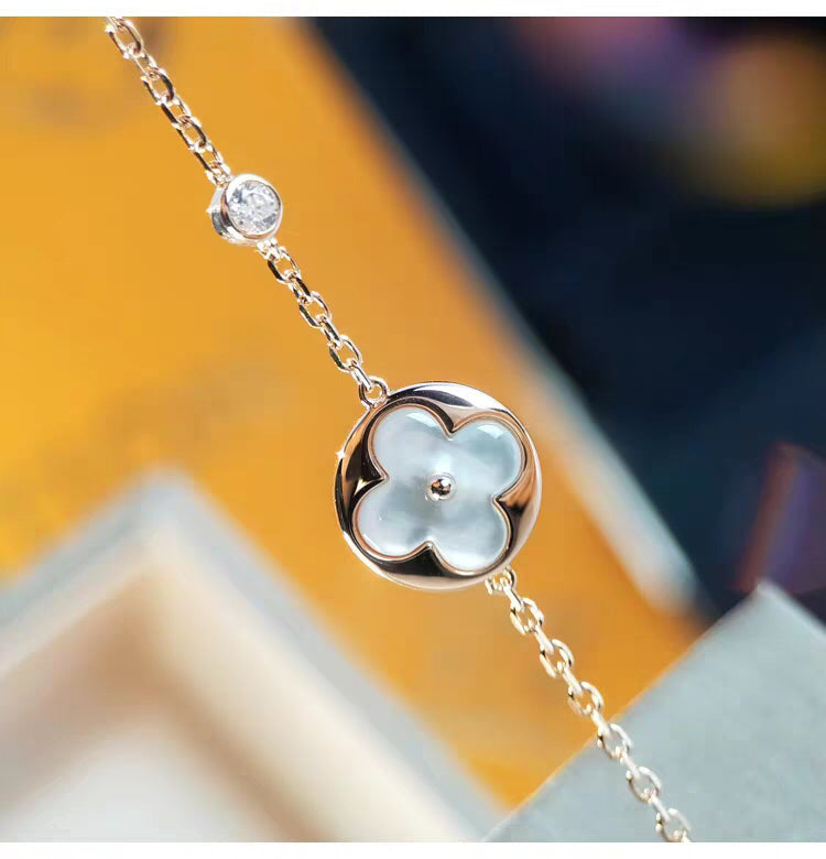 [Psychic Jewelrys]SUN MOP GOLD 1 DIAMOND NECKLACE