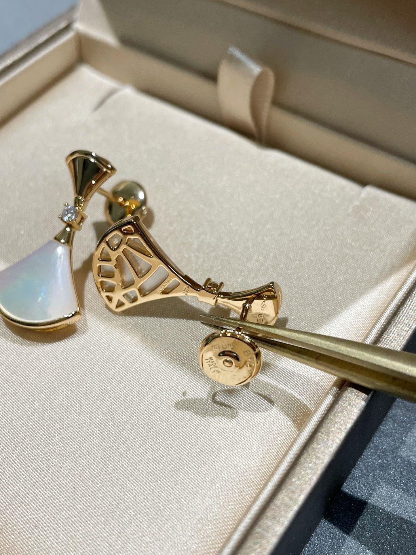 [Psychic Jewelrys]DREAM MOP 1 DIAMOND EARRINGS