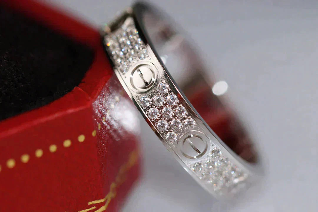 [Psychic Jewelrys]LOVE RING 3.6MM DIAMOND PAVED