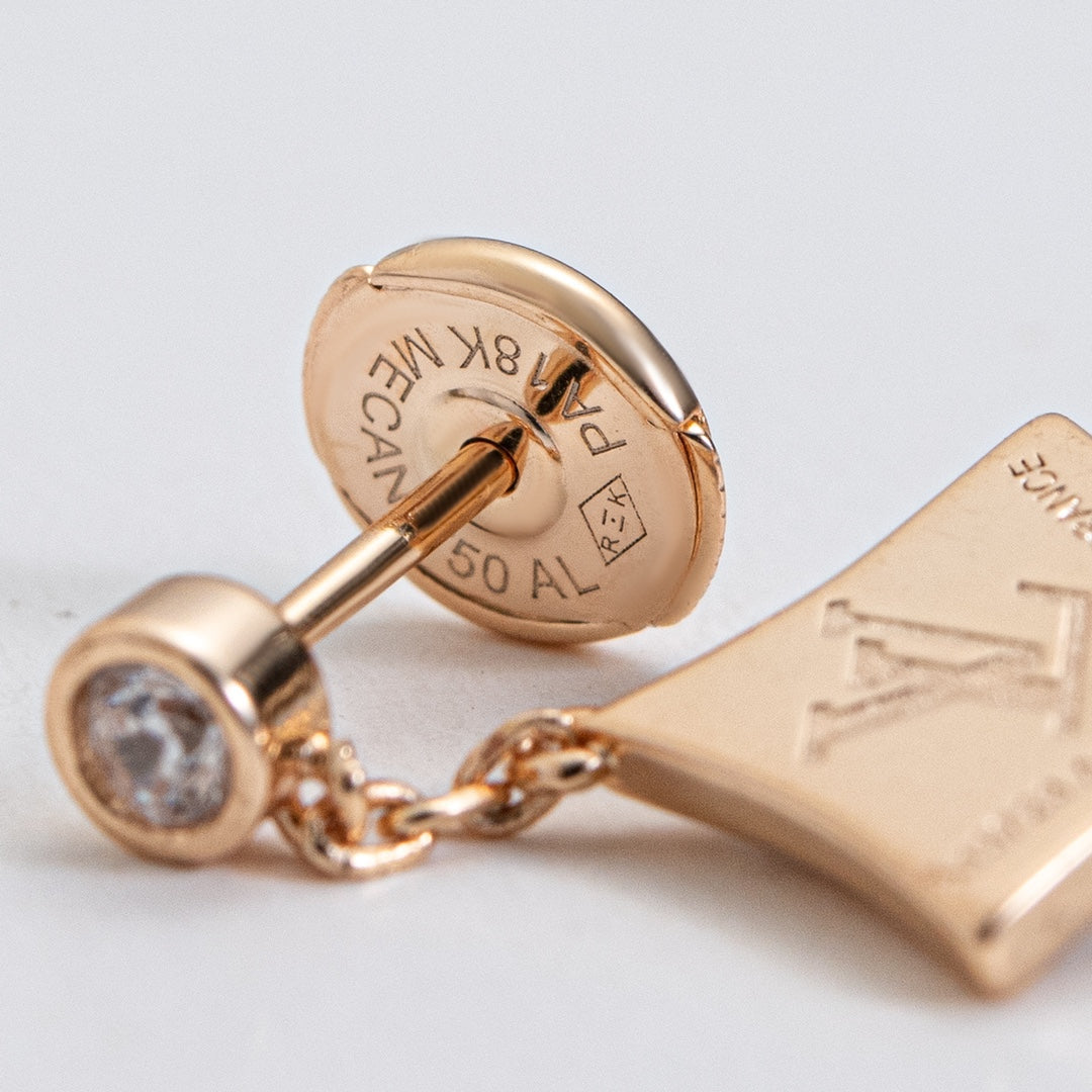 [Psychic Jewelrys]STAR DIAMONDS EARRINGS GOLD