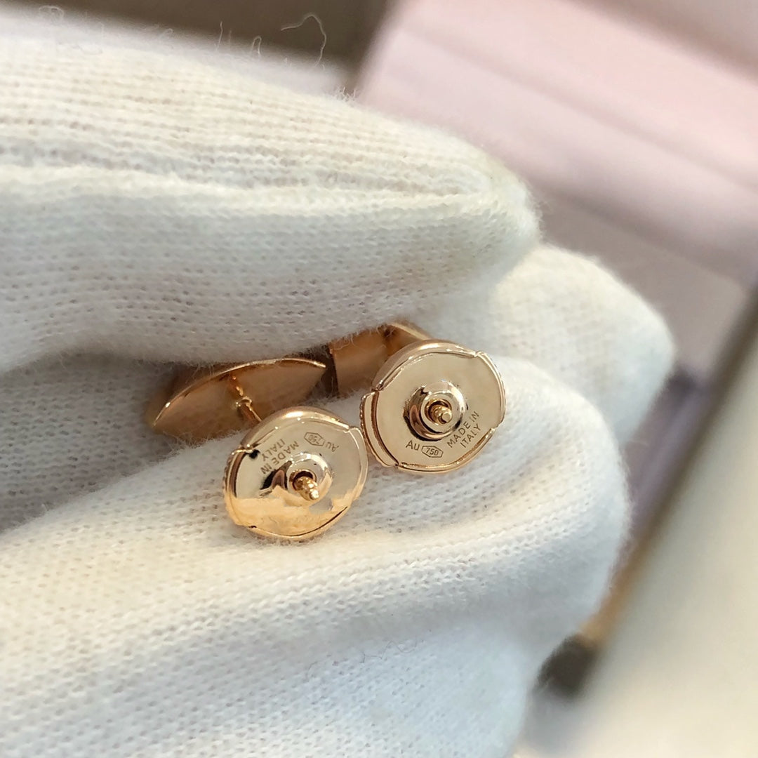 [Psychic Jewelrys]DREAM EARRINGS 3 MOTIFS ONYX MOP PINK GOLD