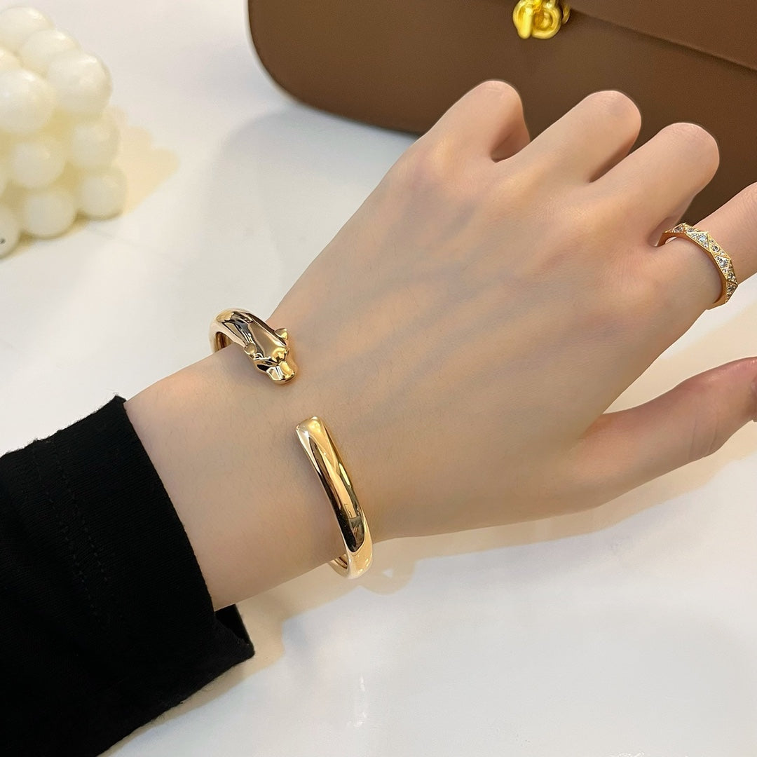 [Psychic Jewelrys]PANTHERE GOLD OPEN BRACELET