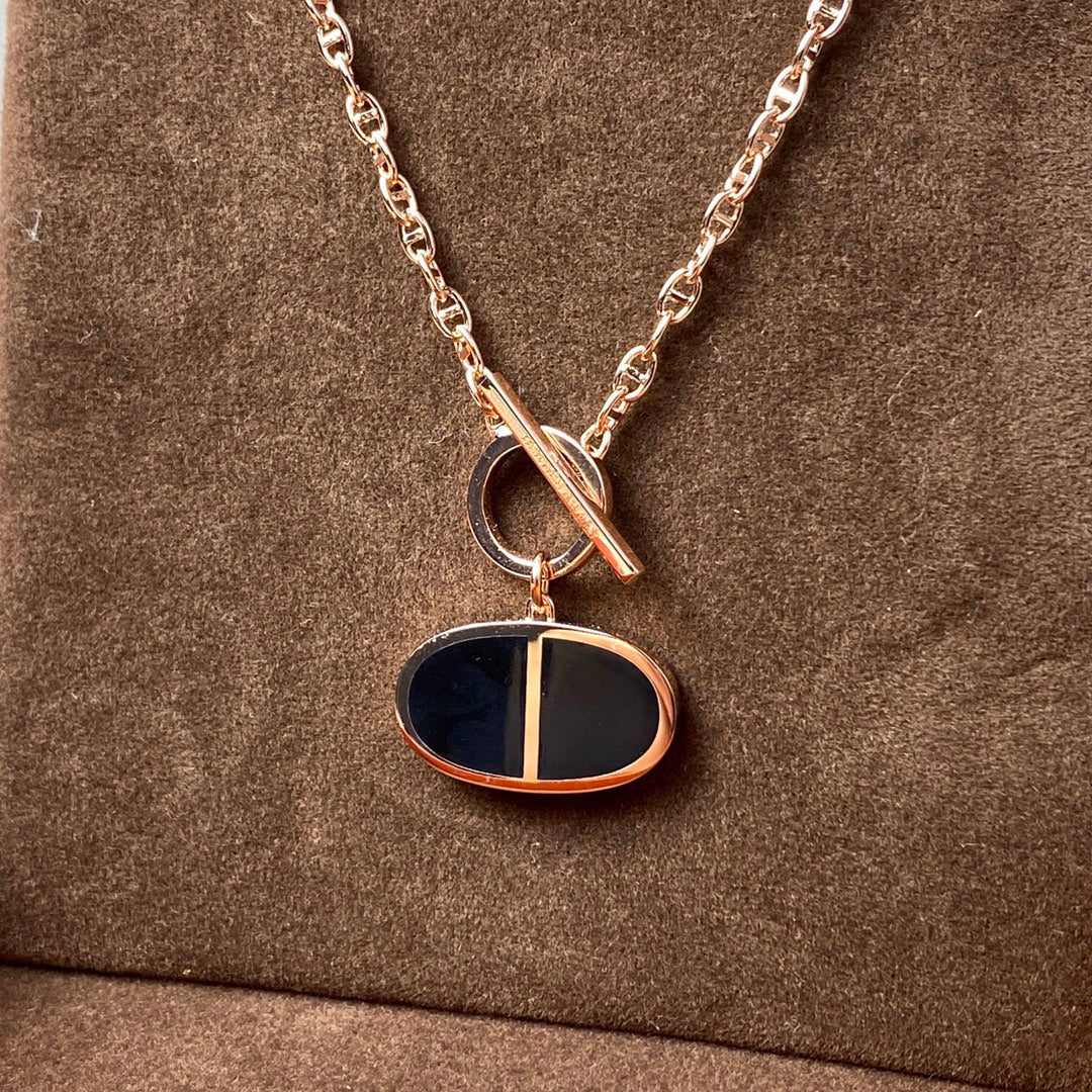 [Psychic Jewelrys]CHAINE VERSO BLACK CERAMIC NECKLACE