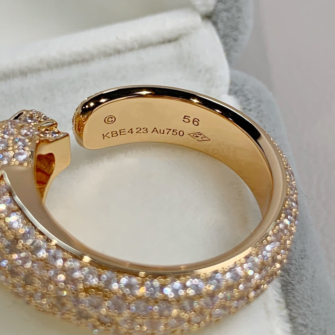 [Psychic Jewelrys]PANTHERE PINK GOLD DIAMOND RING