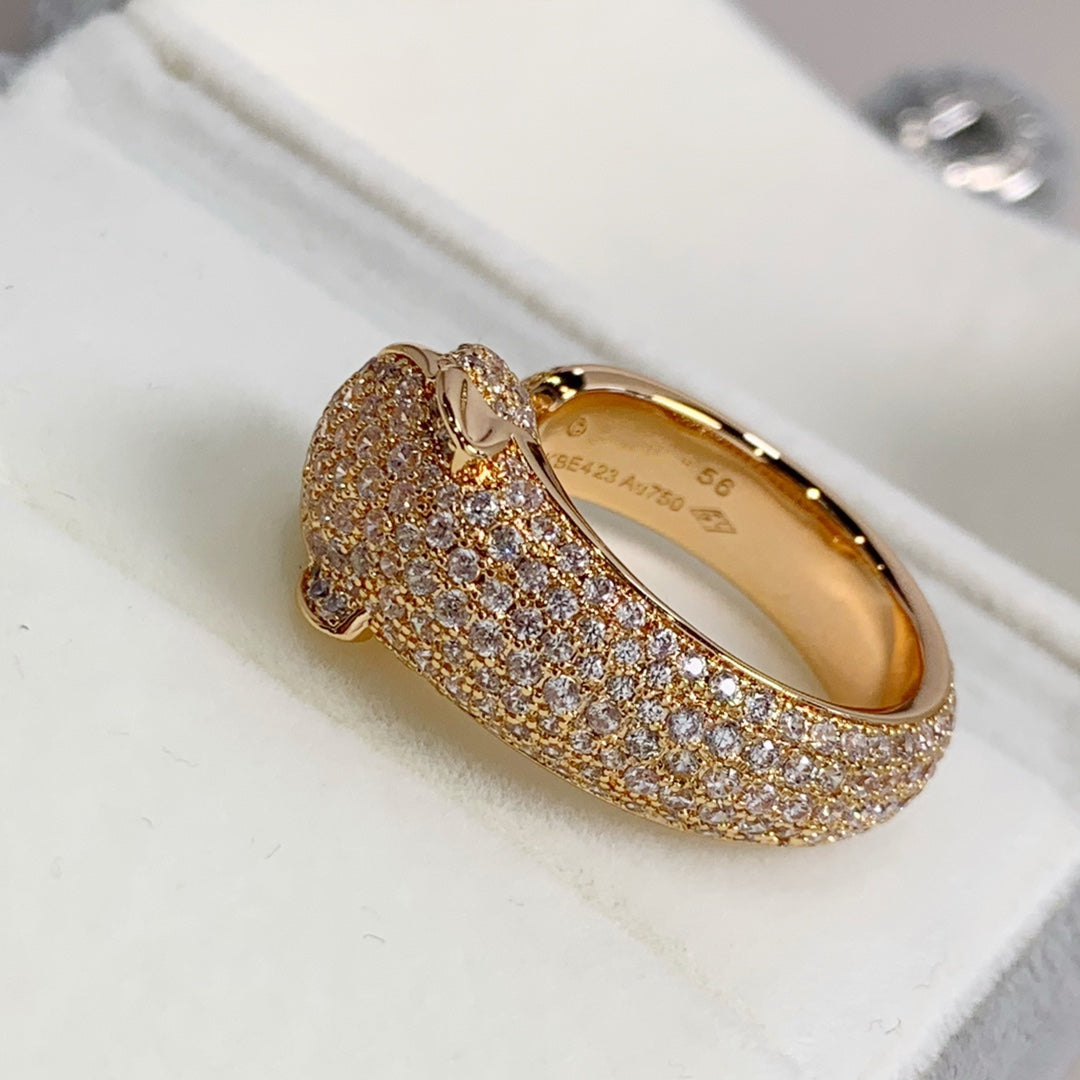 [Psychic Jewelrys]PANTHERE PINK GOLD DIAMOND RING