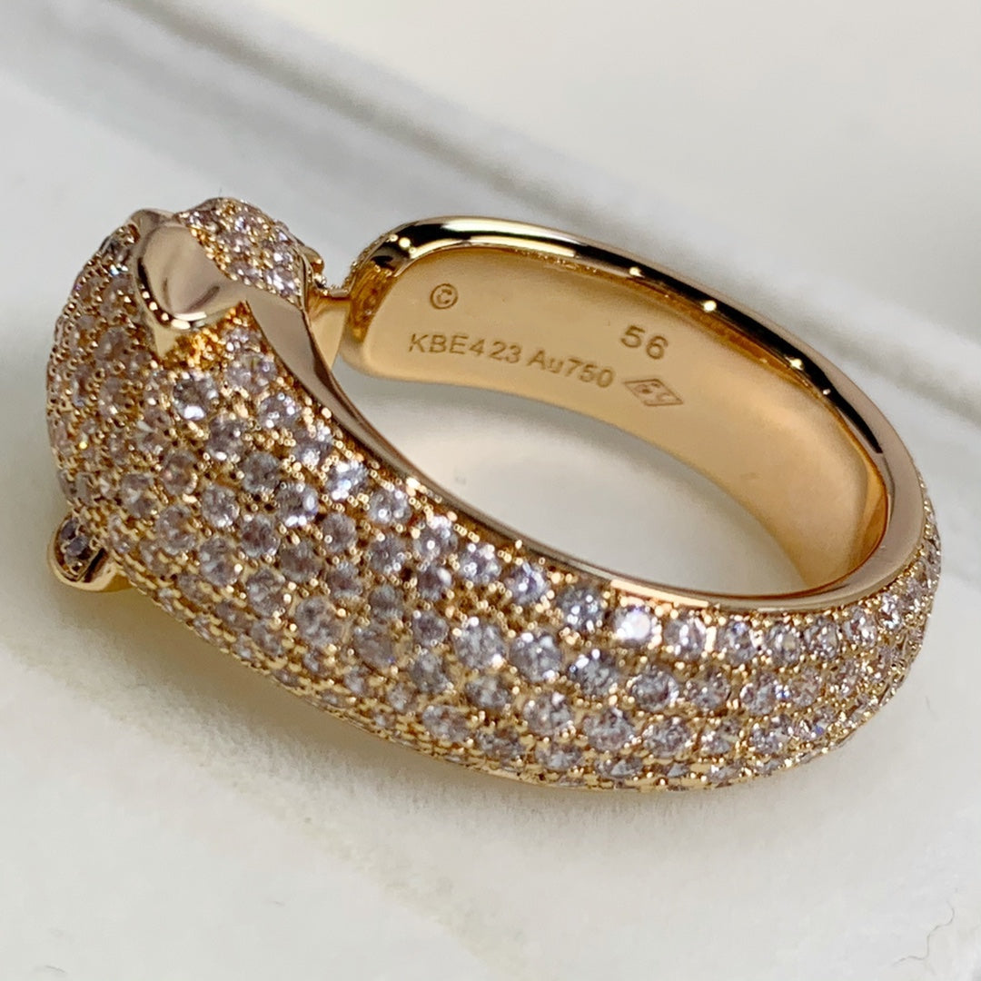 [Psychic Jewelrys]PANTHERE PINK GOLD DIAMOND RING