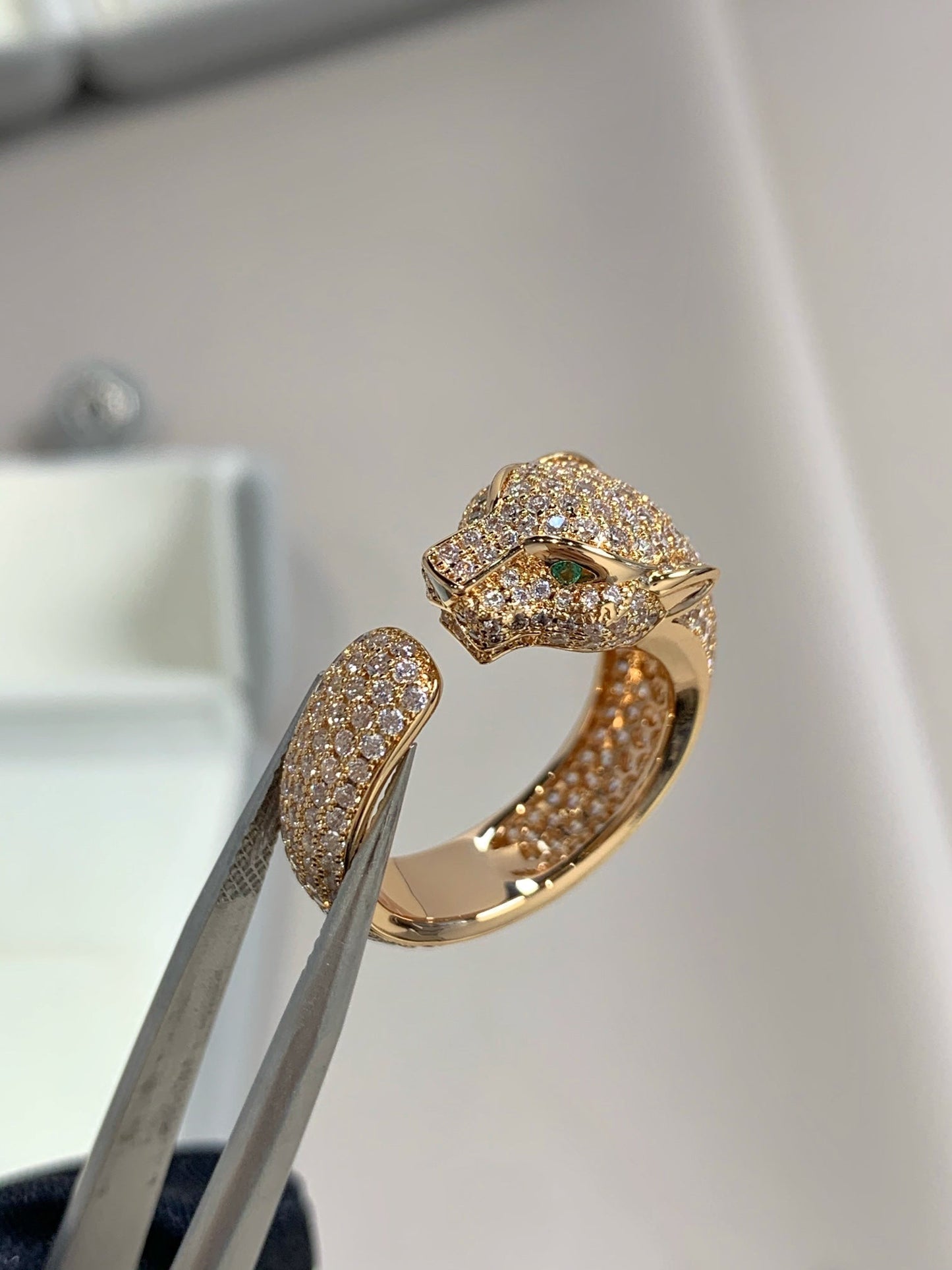 [Psychic Jewelrys]PANTHERE PINK GOLD DIAMOND RING