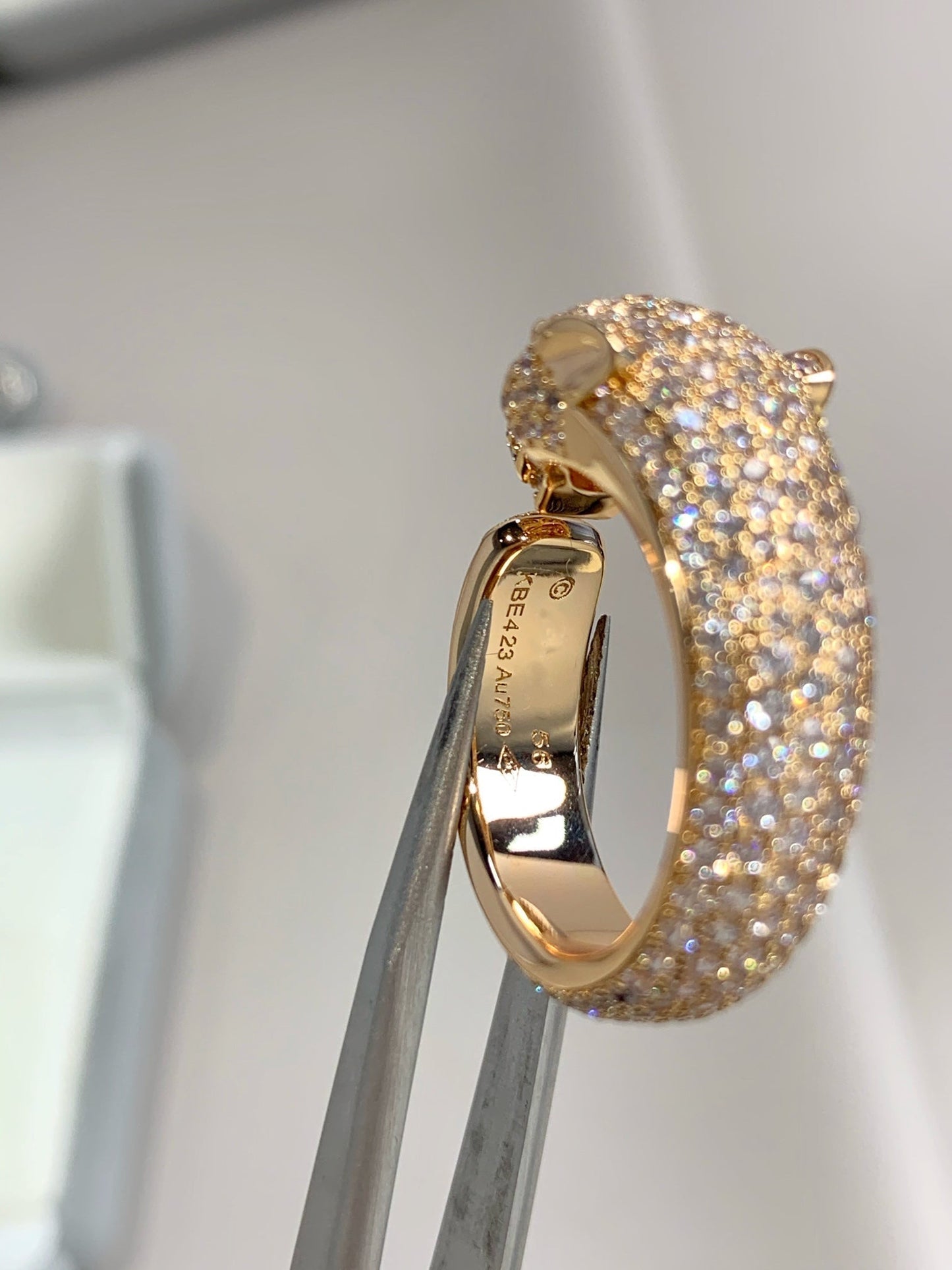 [Psychic Jewelrys]PANTHERE PINK GOLD DIAMOND RING