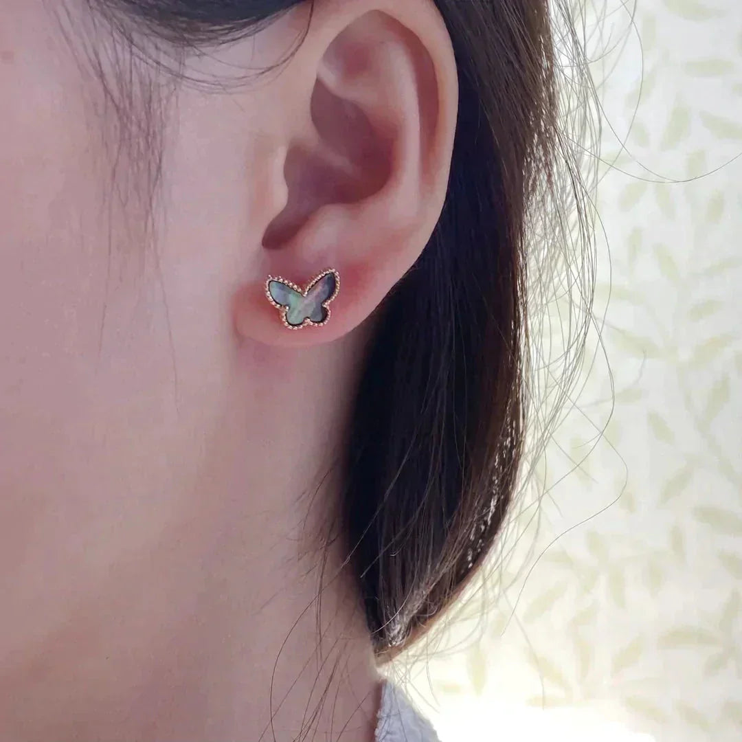 [Psychic Jewelrys]BUTTERFLY DARK MOP  EARRINGS