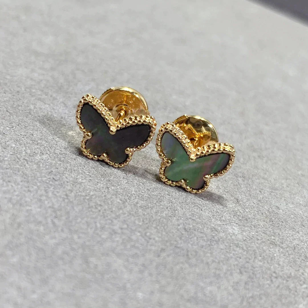 [Psychic Jewelrys]BUTTERFLY DARK MOP  EARRINGS