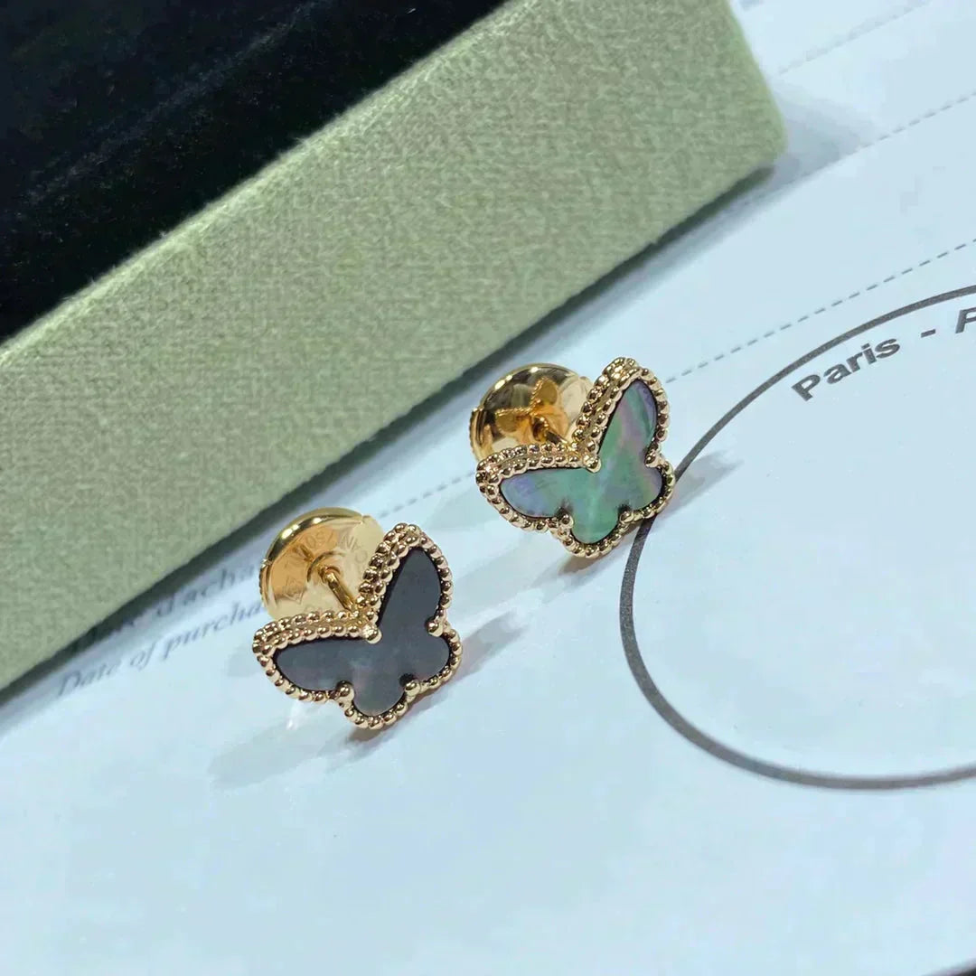 [Psychic Jewelrys]BUTTERFLY DARK MOP  EARRINGS