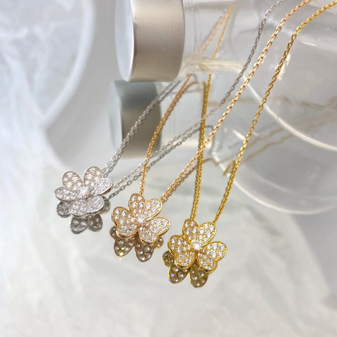 [Psychic Jewelrys]FLOWER DIAMOND NECKLACE