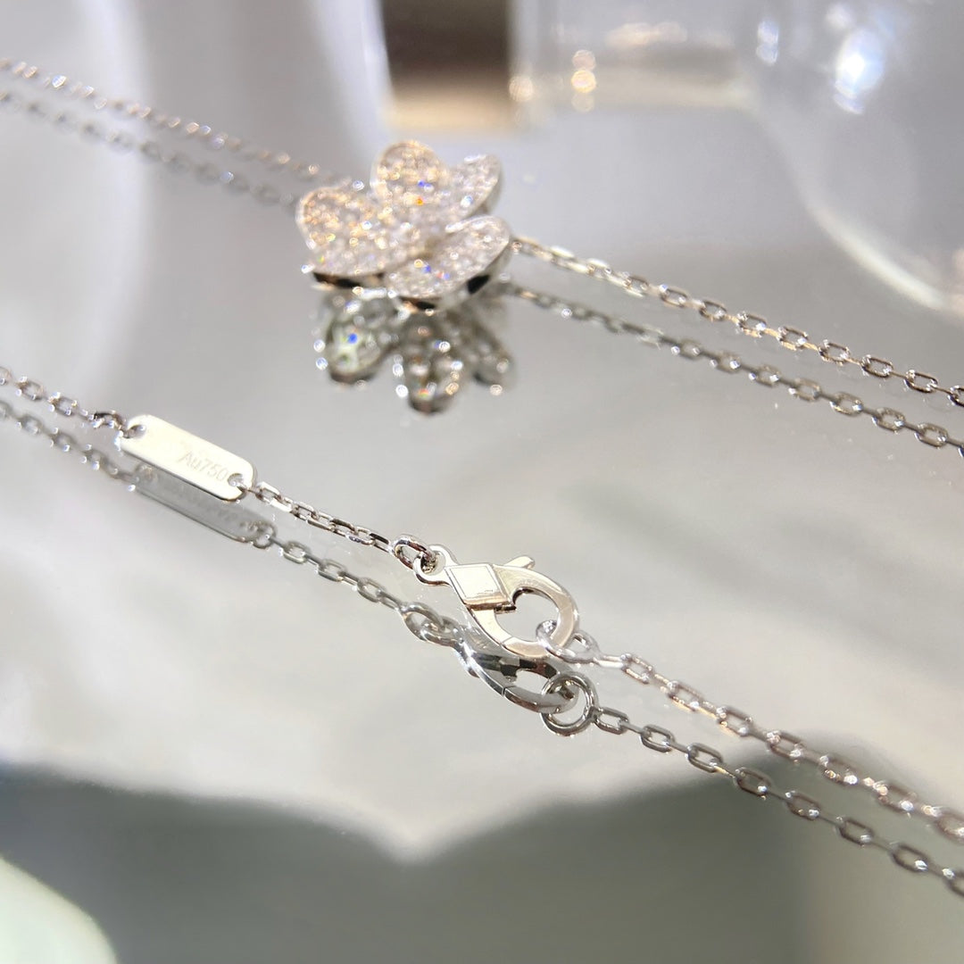 [Psychic Jewelrys]FLOWER DIAMOND NECKLACE