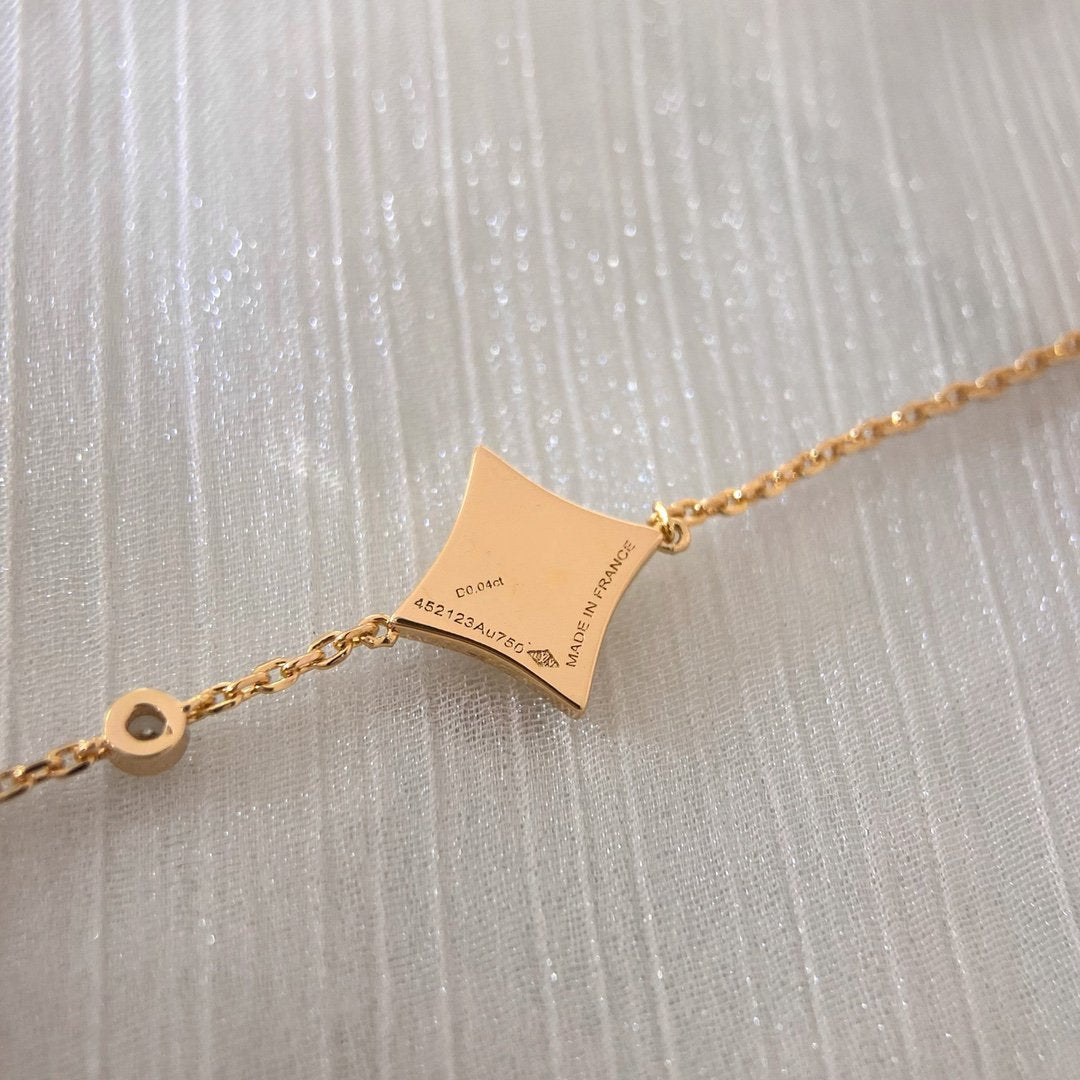 [Psychic Jewelrys]COLOR STAR CARNELIAN PINK GOLD DIAMOND BRACELET