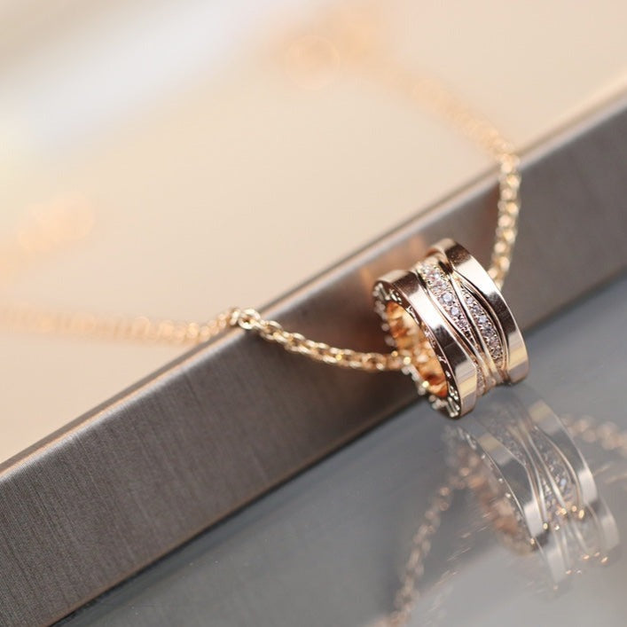 [Psychic Jewelrys]ZERO 1 PINK GOLD DIAMOND NECKLACE