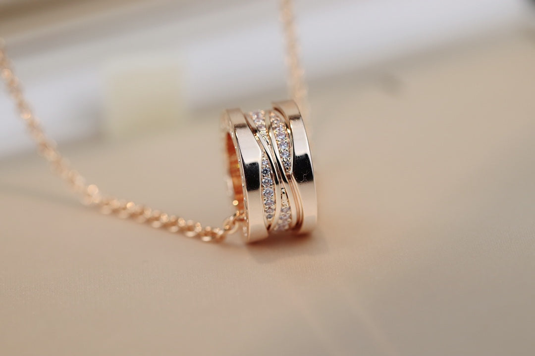 [Psychic Jewelrys]ZERO 1 PINK GOLD DIAMOND NECKLACE