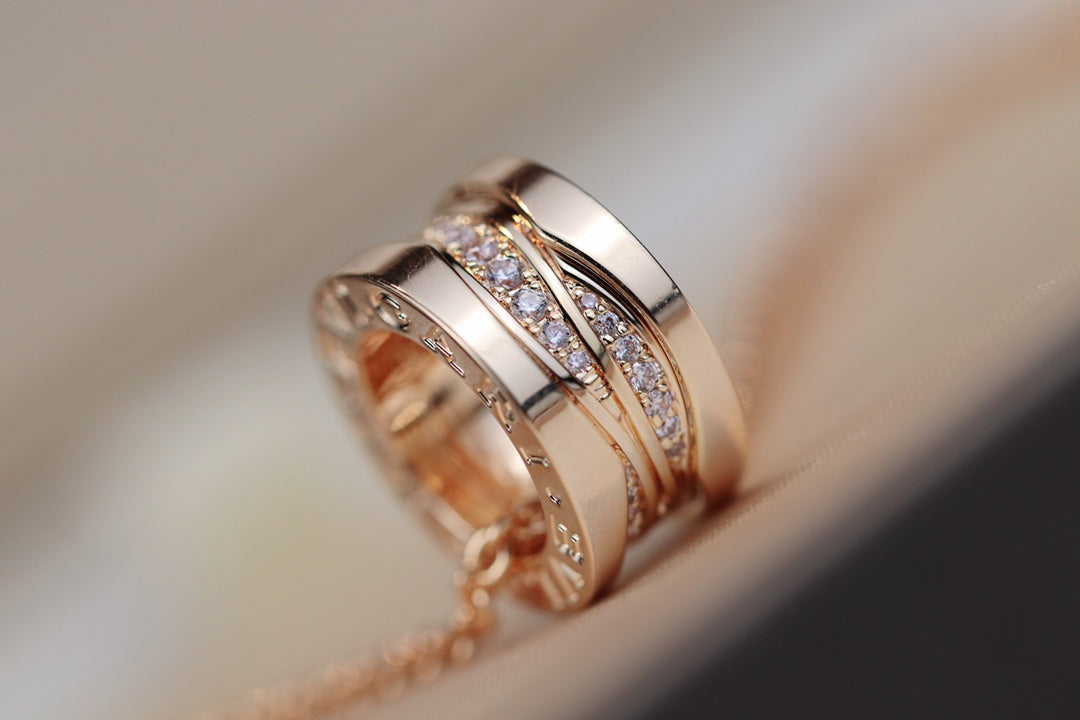 [Psychic Jewelrys]ZERO 1 PINK GOLD DIAMOND NECKLACE