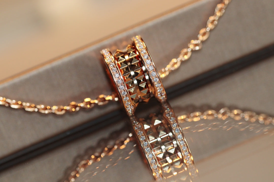 [Psychic Jewelrys]ZERO 1 ROCK PEDANT PINK GOLD NECKLACE