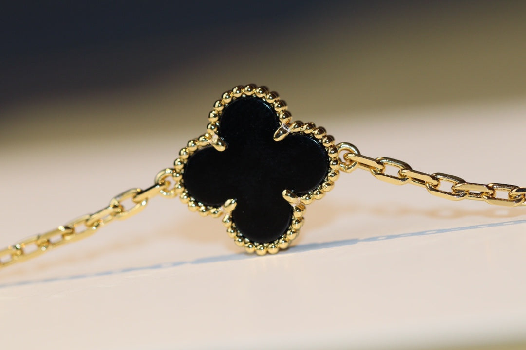 [Psychic Jewelrys]CLOVER 20 MOTIFS ONYX ROSE GOLD