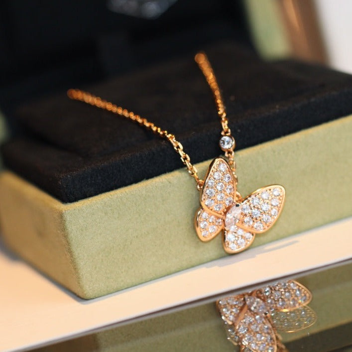 [Psychic Jewelrys]BUTTERFLY DIAMOND NECKLACE