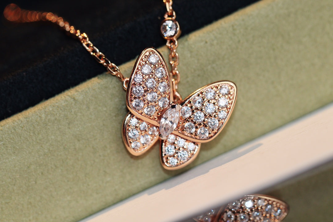 [Psychic Jewelrys]BUTTERFLY DIAMOND NECKLACE