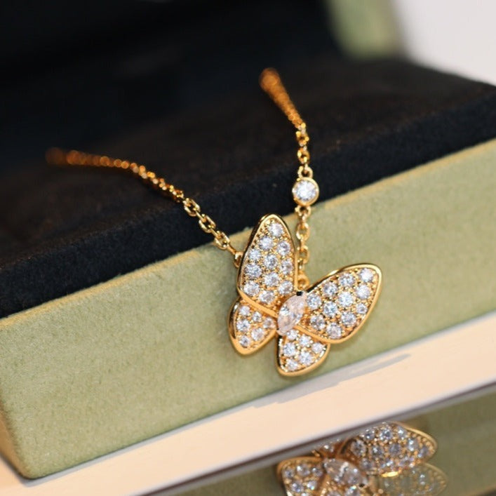 [Psychic Jewelrys]BUTTERFLY DIAMOND NECKLACE