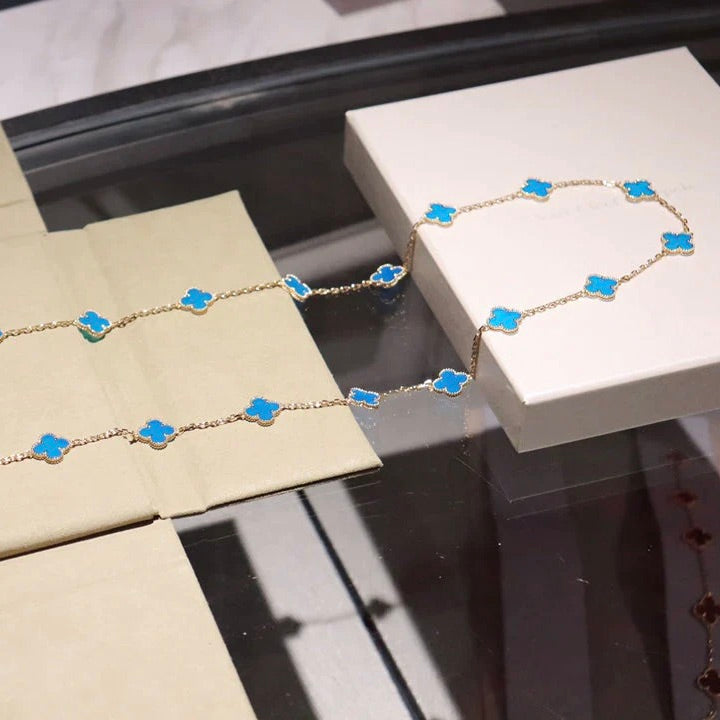[Psychic Jewelrys]CLOVER 20 MOTIFS TURQUOISE GOLD