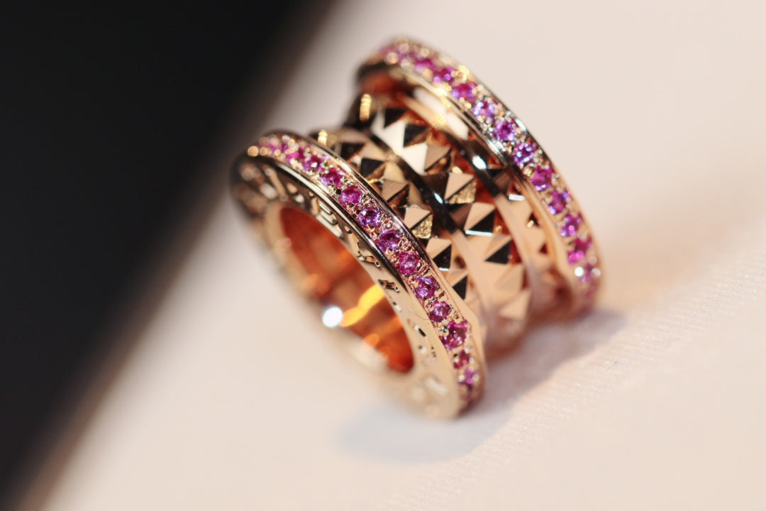 [Psychic Jewelrys]ZERO 1 ROCK PINK GOLD PINK DIAMOND NECKLACE