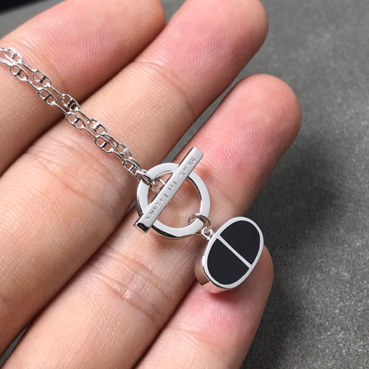 [Psychic Jewelrys]CHAINE VERSO BLACK CERAMIC  NECKLACE