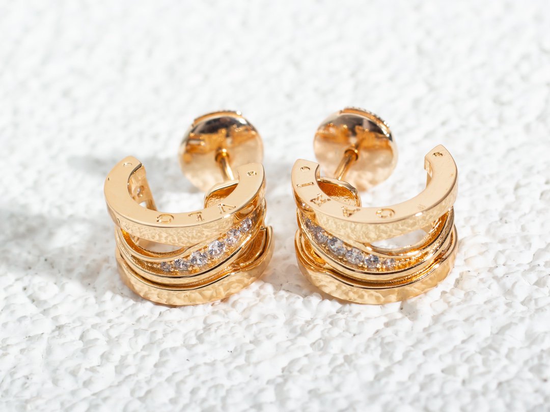 [Psychic Jewelrys]ZERO 1 PINK GOLD DIAMONDS EARRINGS
