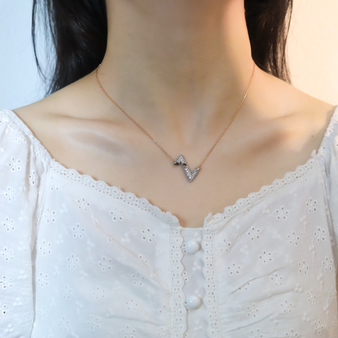 [Psychic Jewelrys]VOLT SILVER DIAMOND PEDANT NECKLACE