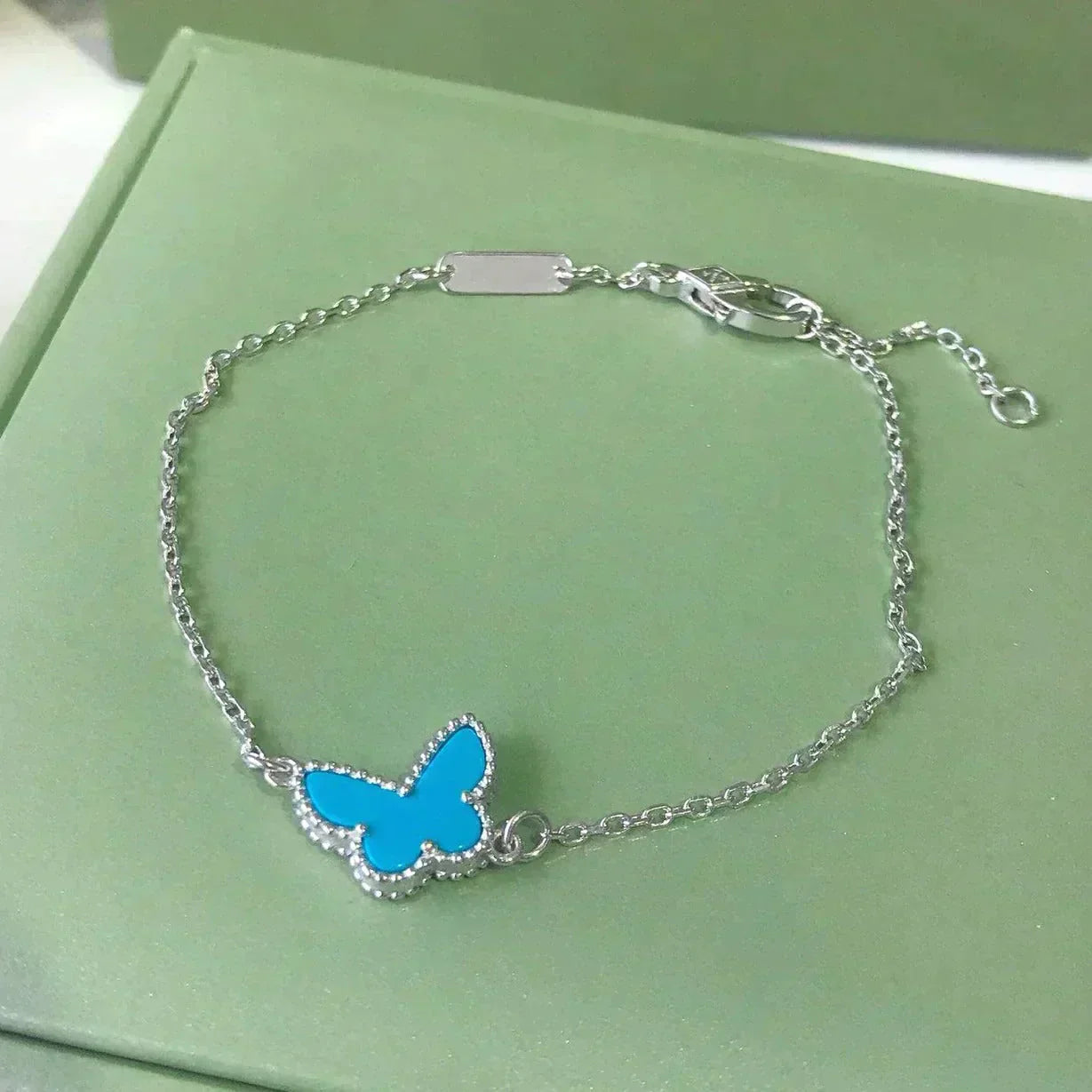 [Psychic Jewelrys]BUTTERFLY TURQUOISE BUTTERFLY BRACELET SILVER