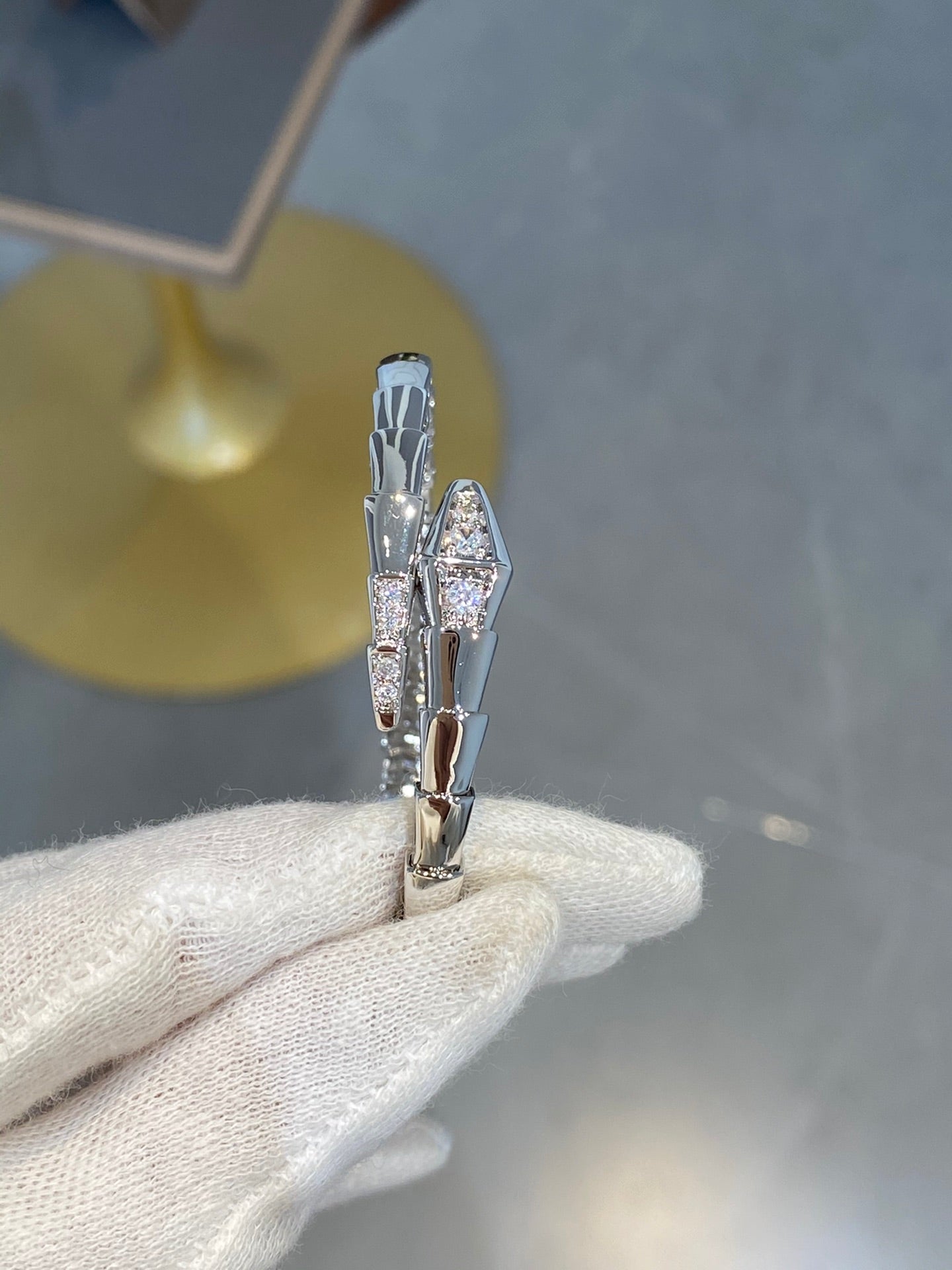 [Psychic Jewelrys]SERPENTI BRACELET DIAMONDS SILVER
