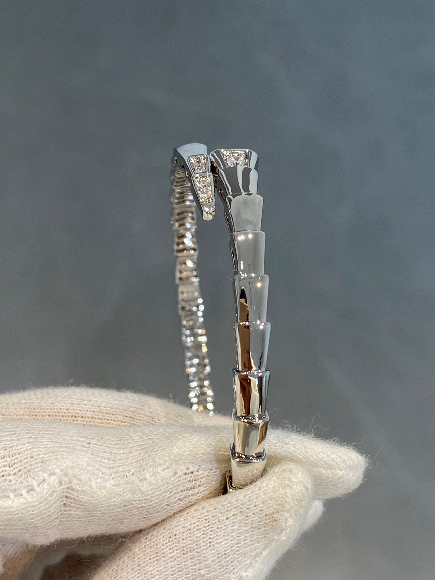 [Psychic Jewelrys]SERPENTI BRACELET DIAMONDS SILVER