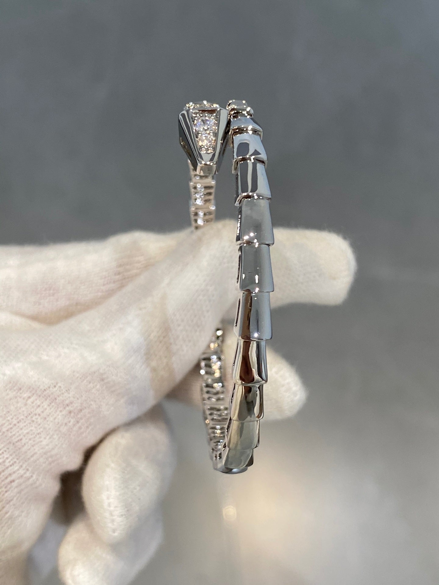 [Psychic Jewelrys]SERPENTI BRACELET DIAMONDS SILVER
