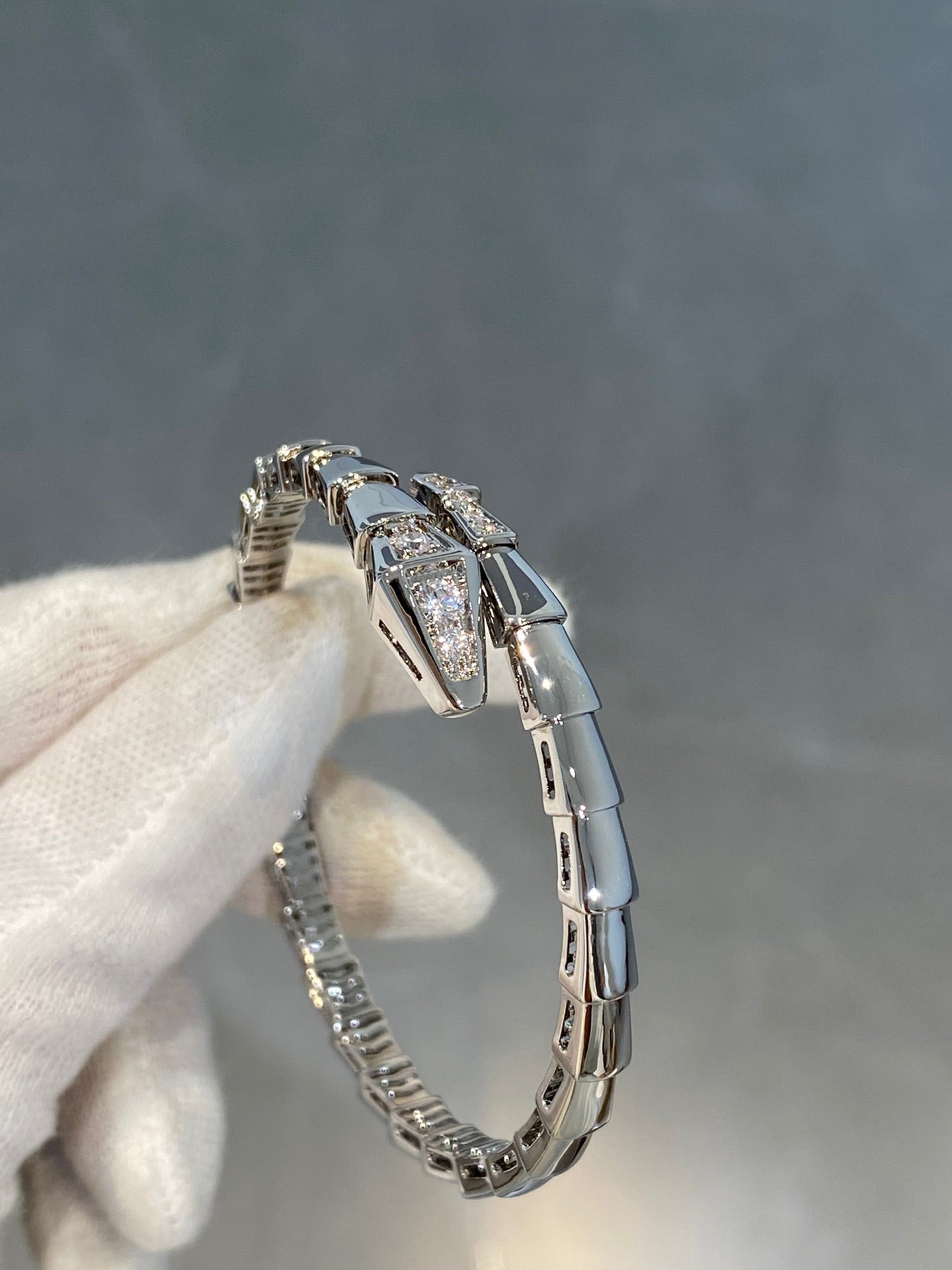 [Psychic Jewelrys]SERPENTI BRACELET DIAMONDS SILVER
