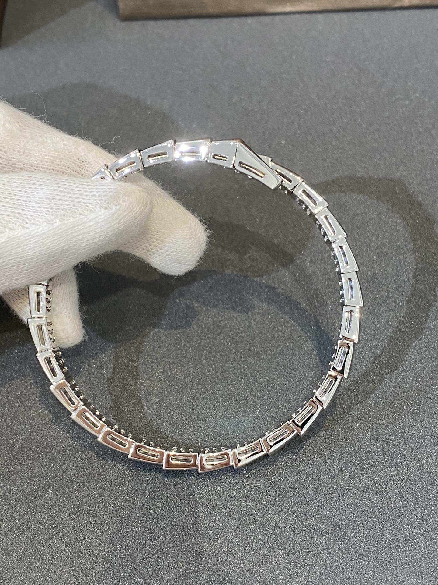 [Psychic Jewelrys]SERPENTI BRACELET DIAMONDS SILVER