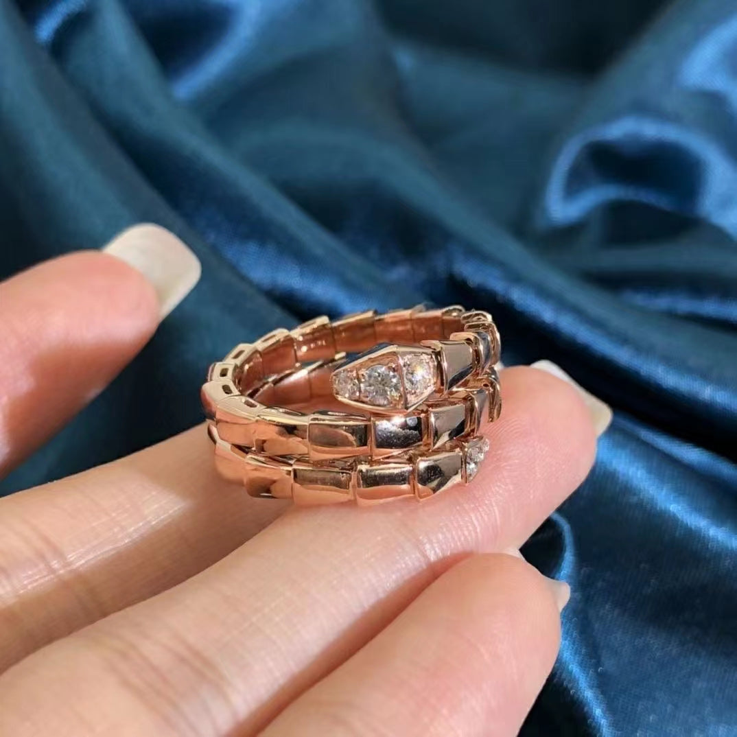 [Psychic Jewelrys]SERPENTS DOUBLE ROW DIAMOND RING