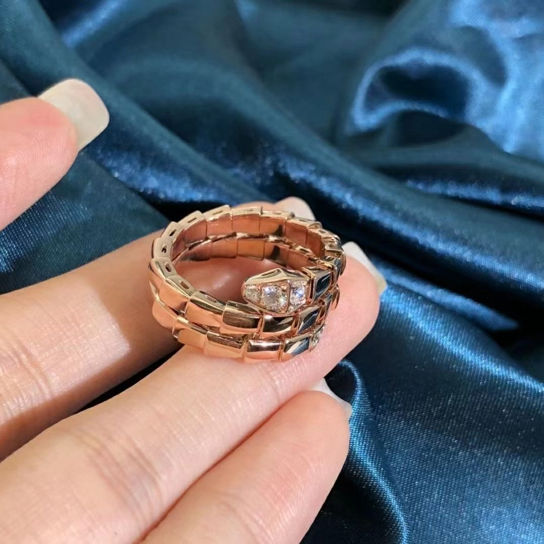 [Psychic Jewelrys]SERPENTS DOUBLE ROW DIAMOND RING