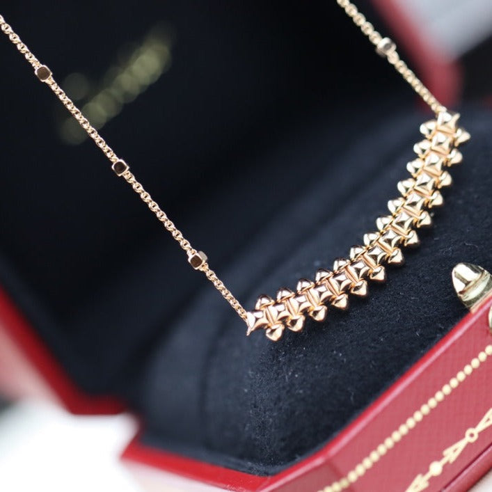 [Psychic Jewelrys]CLASH PINK GOLD NECKLACE