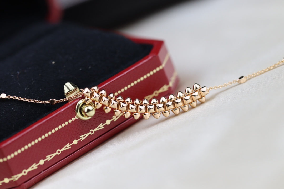 [Psychic Jewelrys]CLASH PINK GOLD NECKLACE
