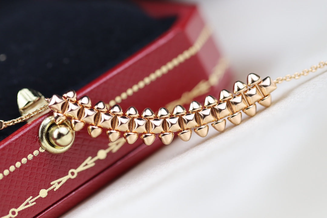 [Psychic Jewelrys]CLASH PINK GOLD NECKLACE