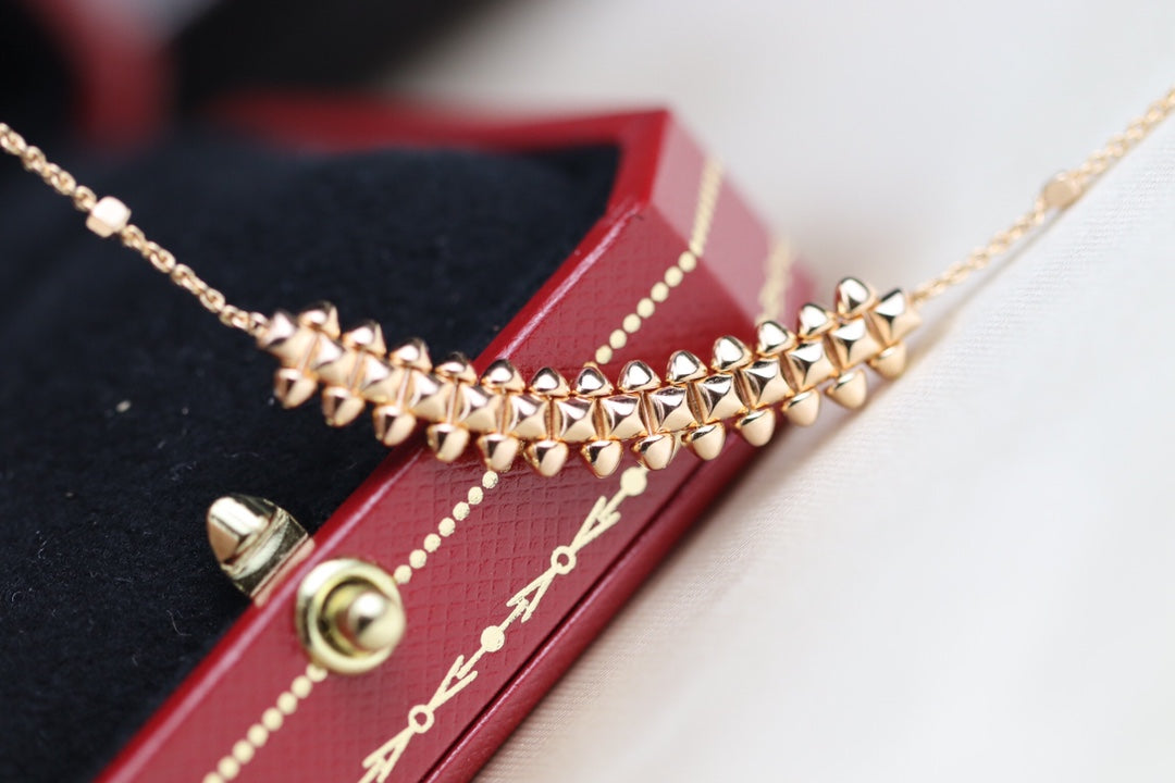 [Psychic Jewelrys]CLASH PINK GOLD NECKLACE